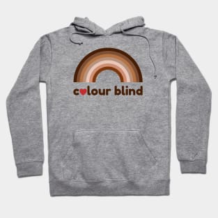 Colour blind love rainbow Hoodie